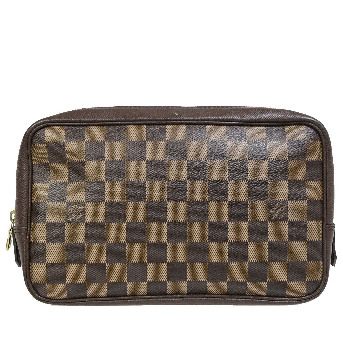 Louis Vuitton Trousse de Toilette Brown Canvas Clutch Bag