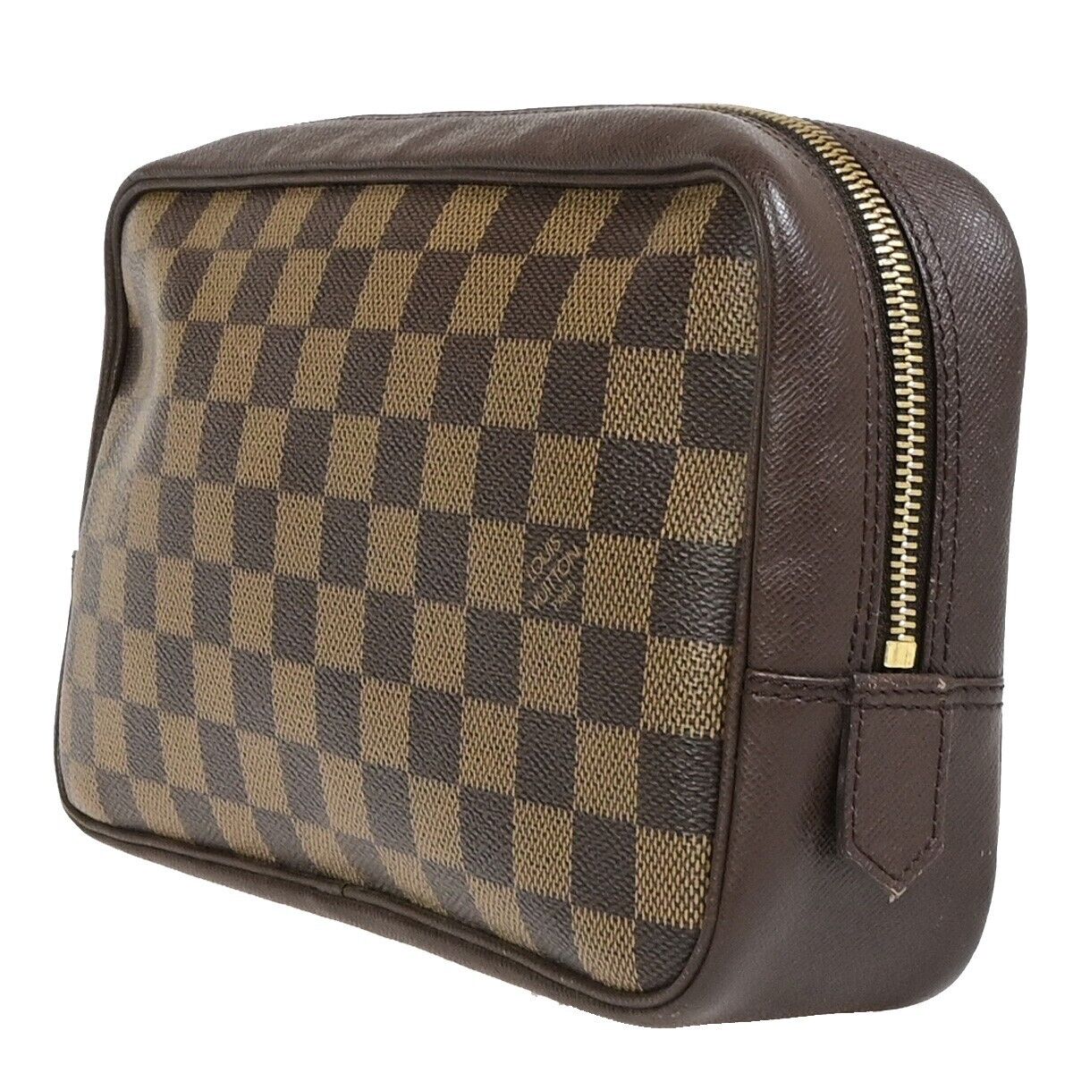 Louis Vuitton Trousse de Toilette Brown Canvas Clutch Bag