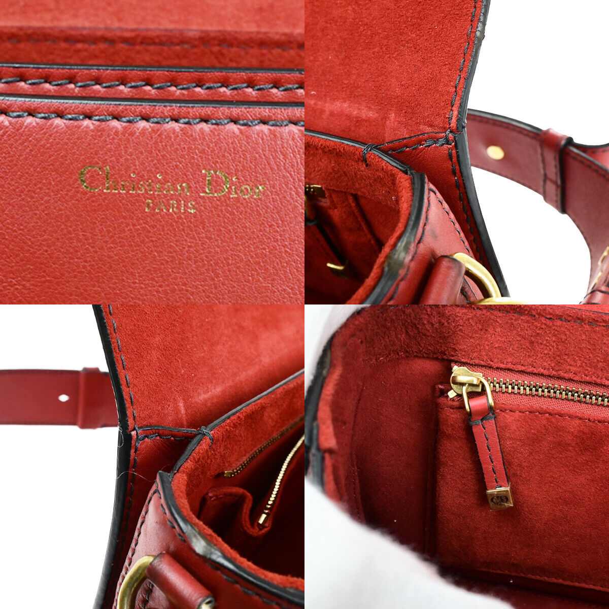 Dior Dio(r)evolution Red Leather Shoulder Bag