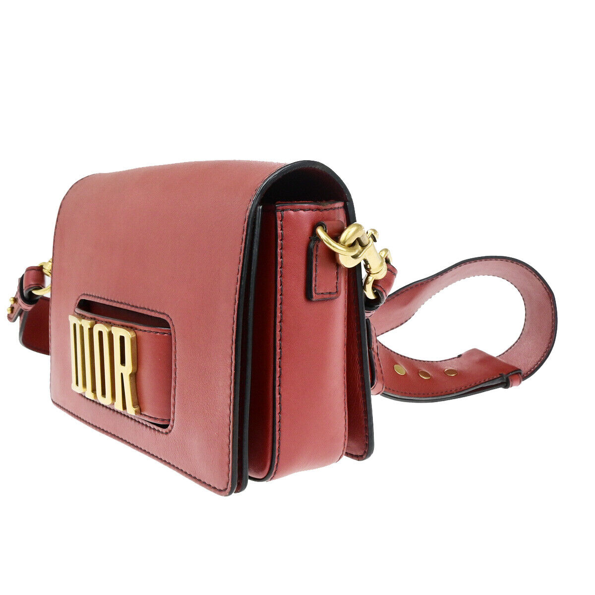 Dior Dio(r)evolution Red Leather Shoulder Bag