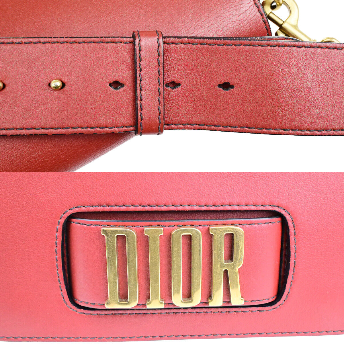 Dior Dio(r)evolution Red Leather Shoulder Bag