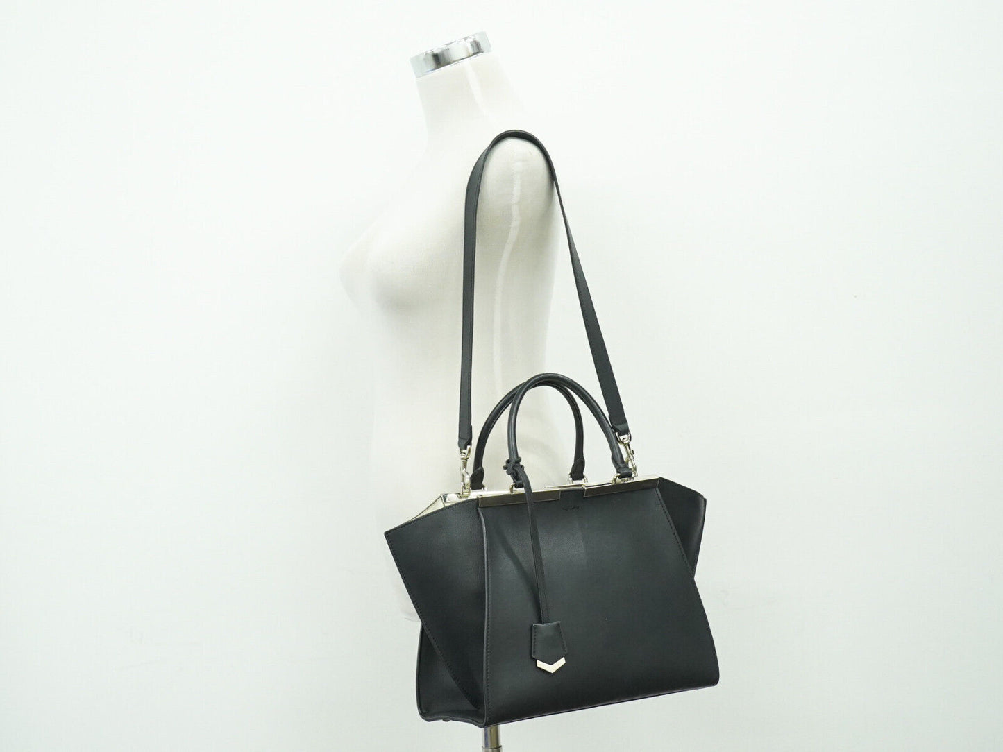 Fendi 3Jours Black Leather Hand Bag