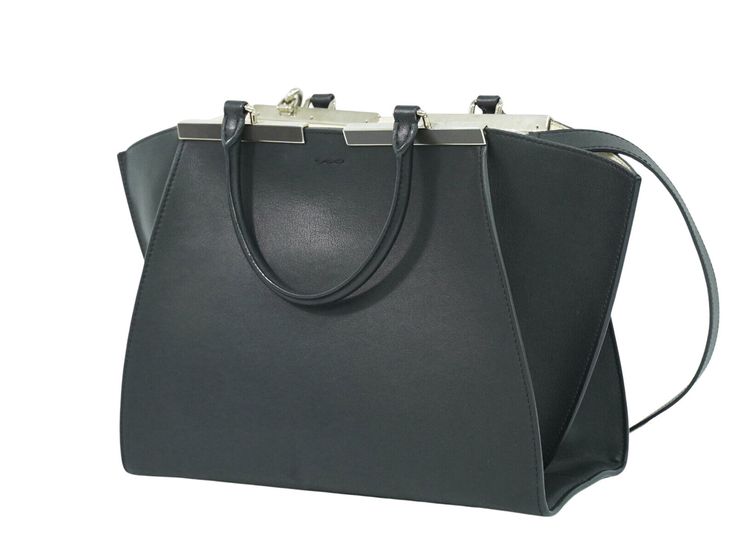 Fendi 3Jours Black Leather Hand Bag