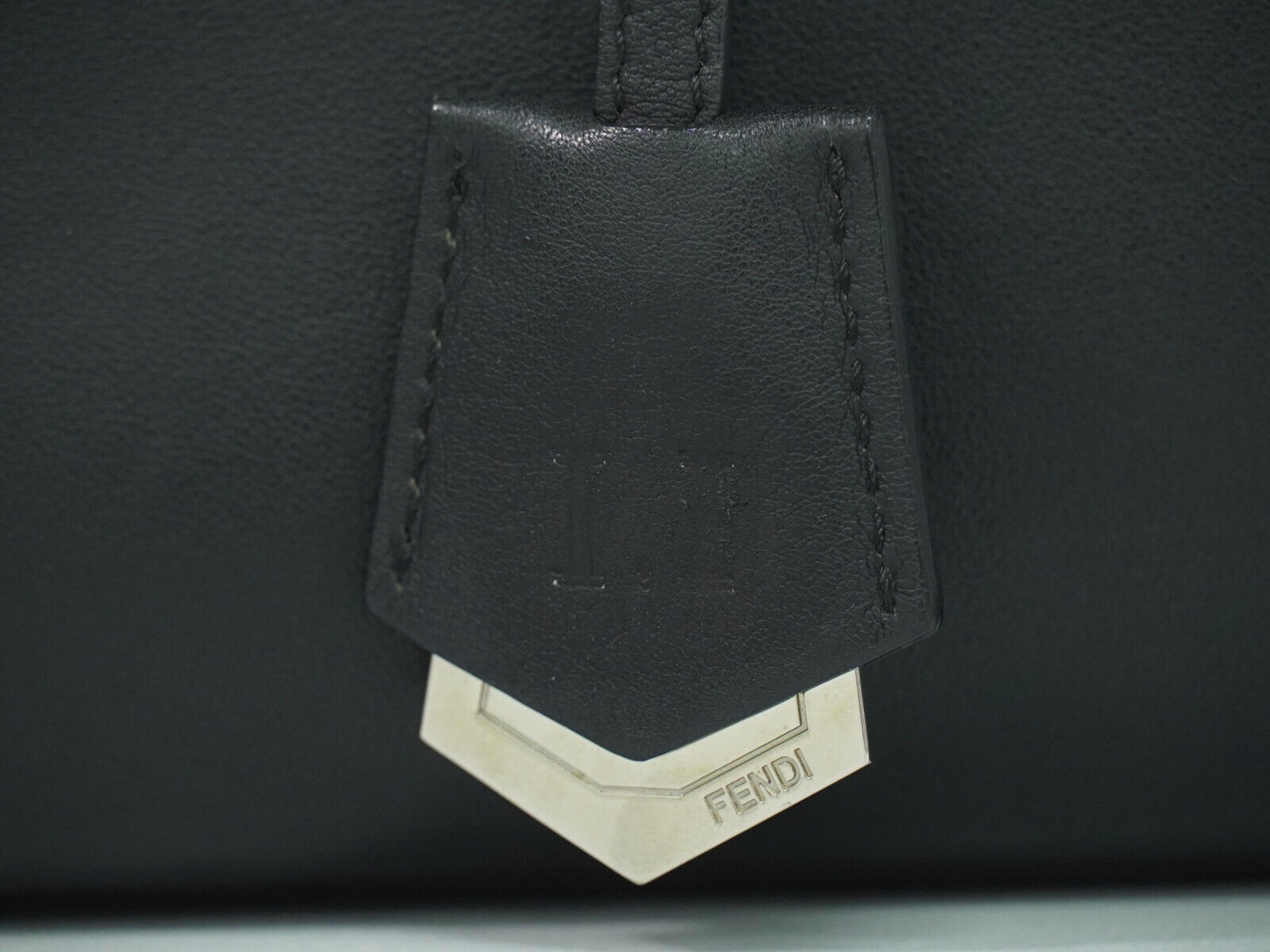 Fendi 3Jours Black Leather Hand Bag