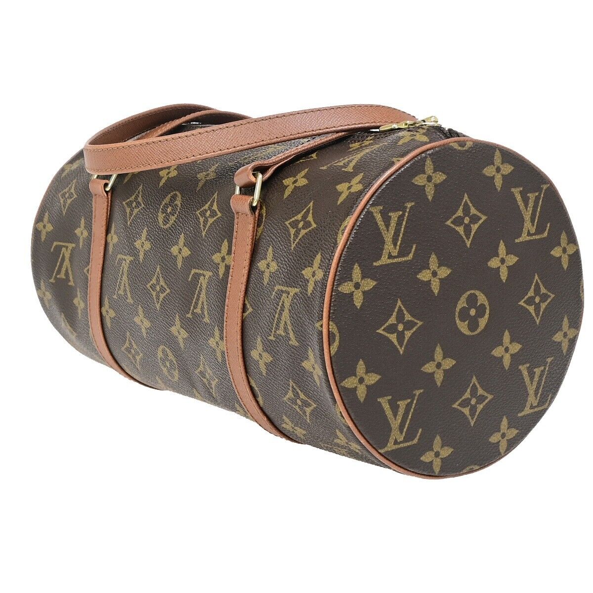 Louis Vuitton Papillon 30 Brown Canvas Shoulder Bag