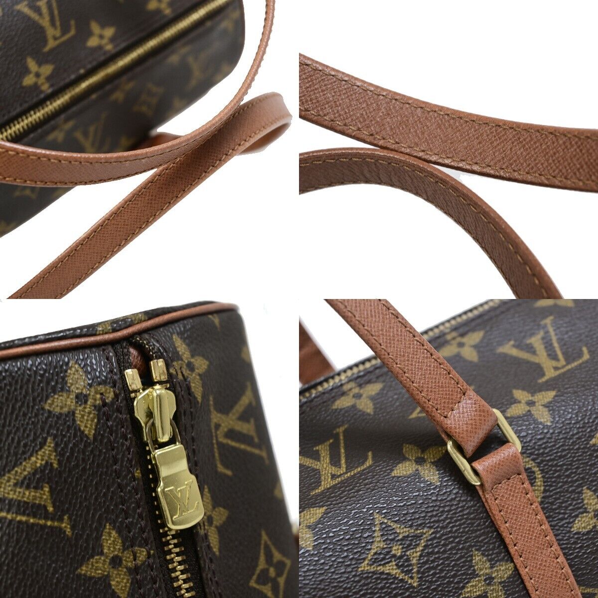 Louis Vuitton Papillon 30 Brown Canvas Shoulder Bag