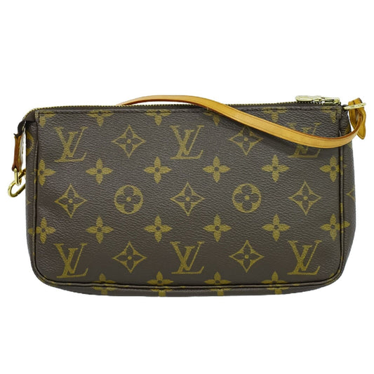 Louis Vuitton Pochette Accessoire Brown Canvas Hand Bag