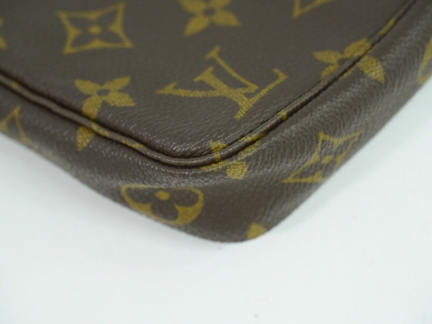 Louis Vuitton Pochette Accessoire Brown Canvas Hand Bag