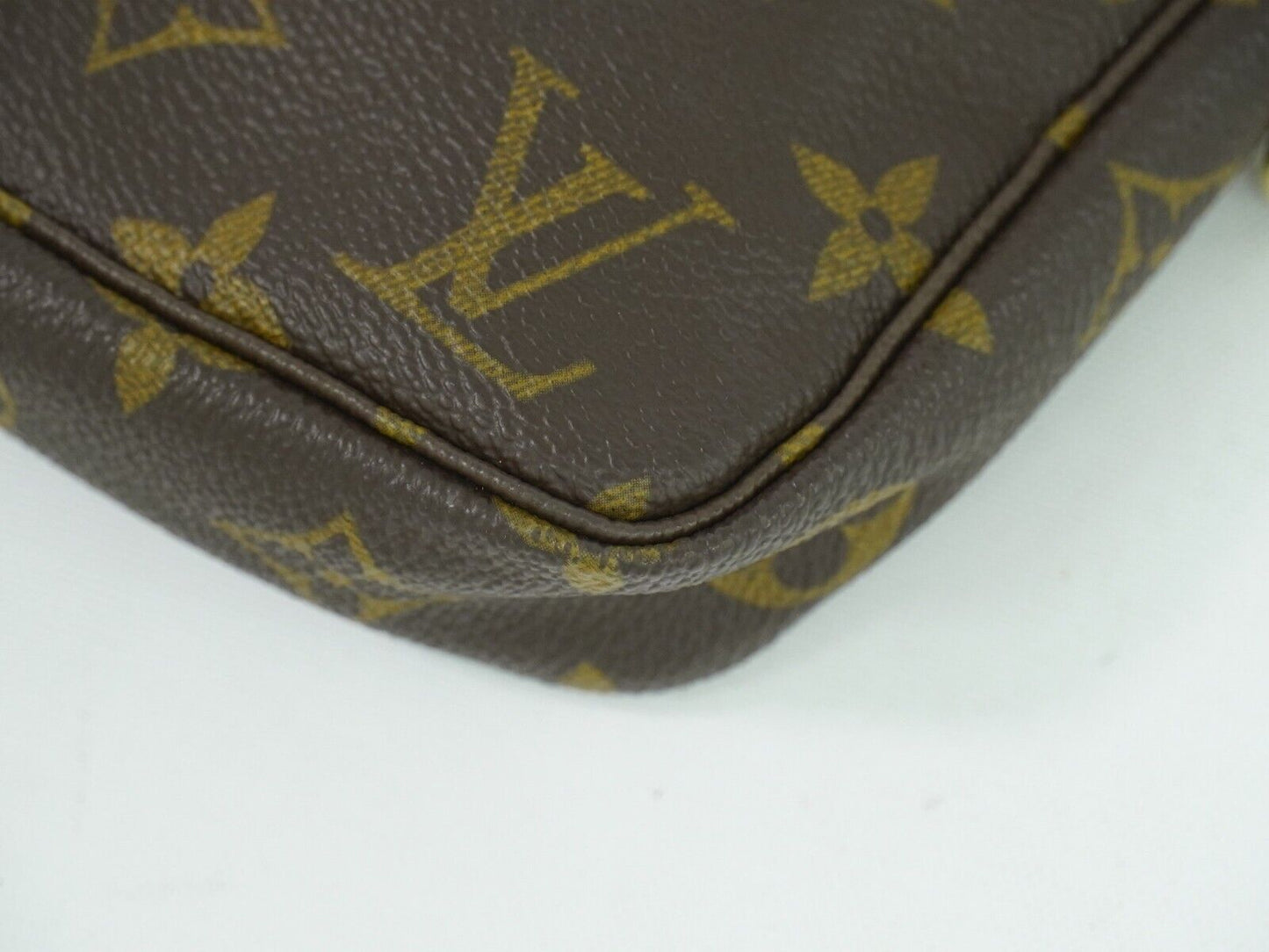 Louis Vuitton Pochette Accessoire Brown Canvas Hand Bag