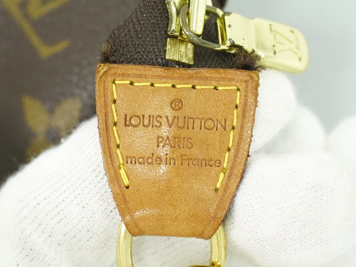 Louis Vuitton Pochette Accessoire Brown Canvas Hand Bag