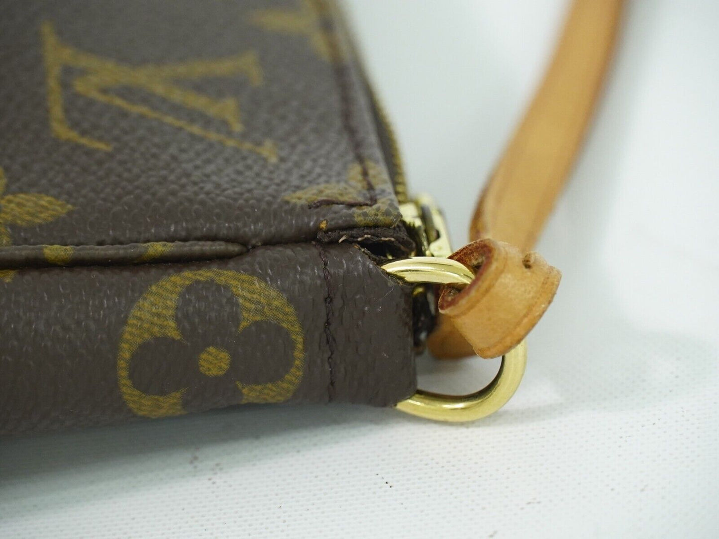 Louis Vuitton Pochette Accessoire Brown Canvas Hand Bag