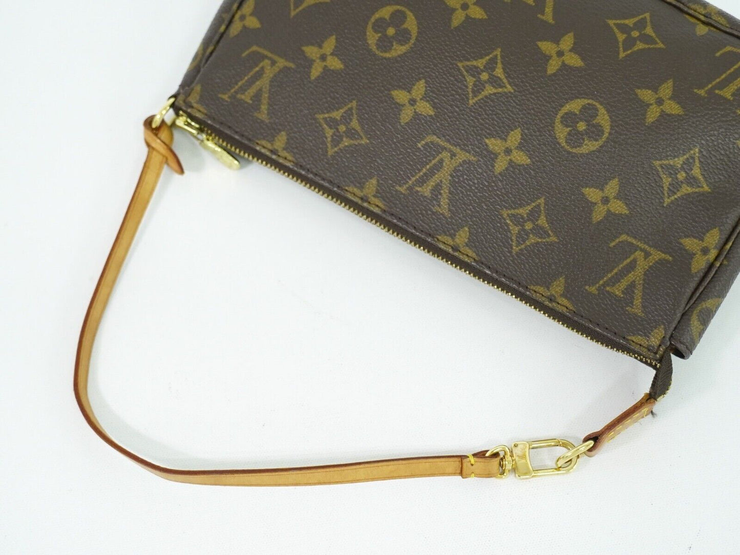 Louis Vuitton Pochette Accessoire Brown Canvas Hand Bag