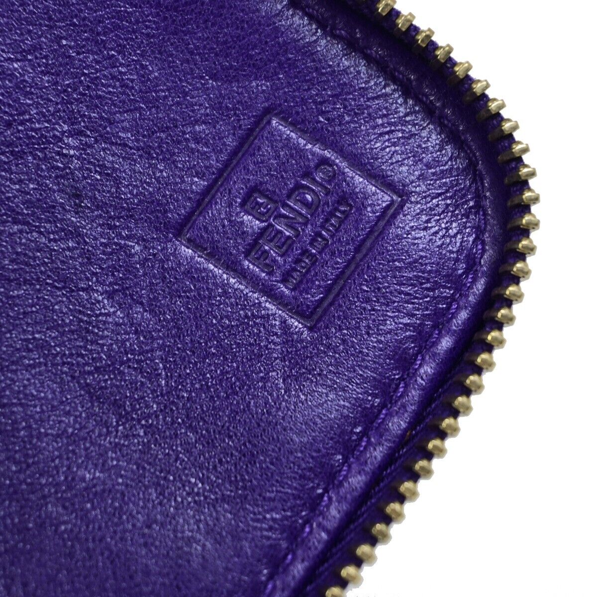 Fendi Zucca Purple Suede Wallet Accessories