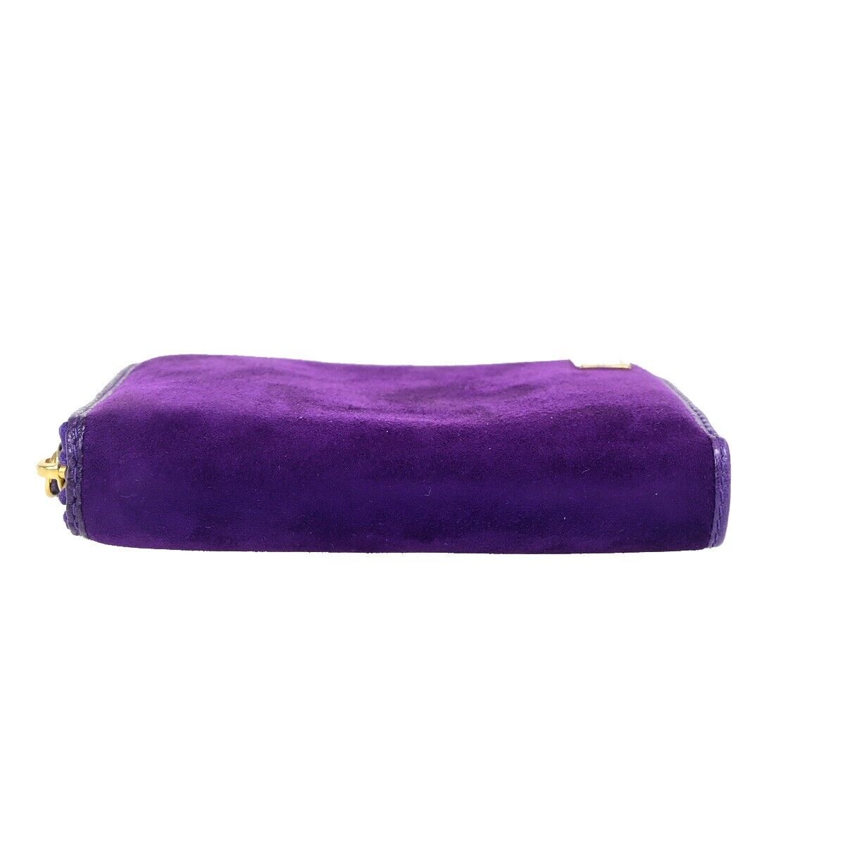 Fendi Zucca Purple Suede Wallet Accessories