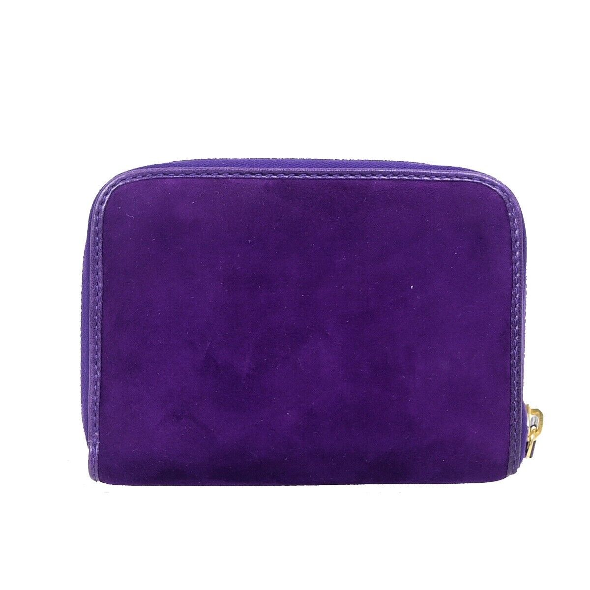 Fendi Zucca Purple Suede Wallet Accessories