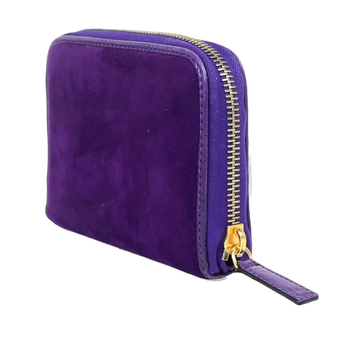 Fendi Zucca Purple Suede Wallet Accessories