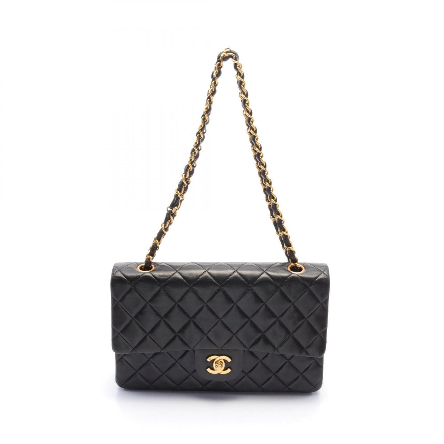 Chanel Timeless Black Leather Shoulder Bag