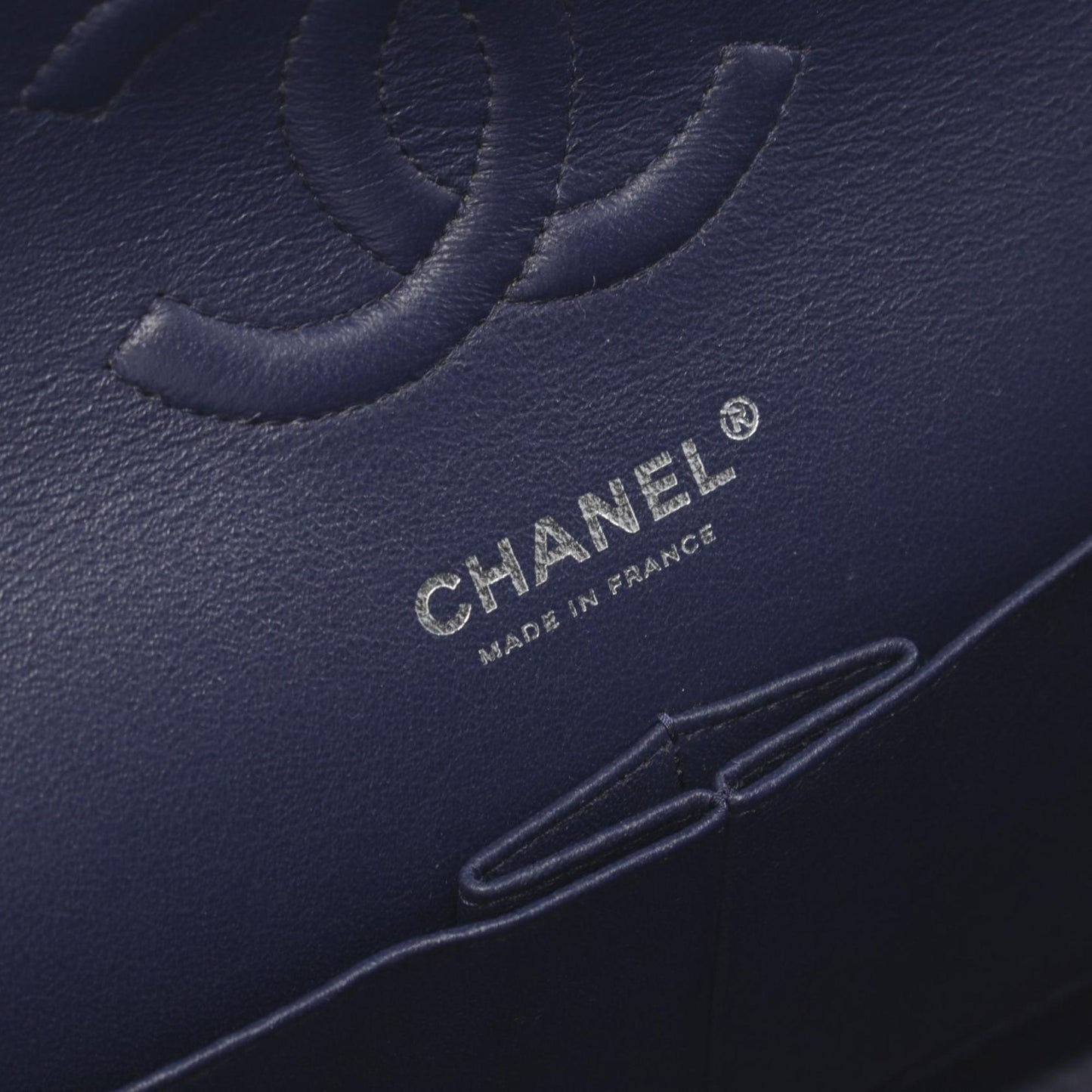 Chanel Timeless Blue Leather Shoulder Bag