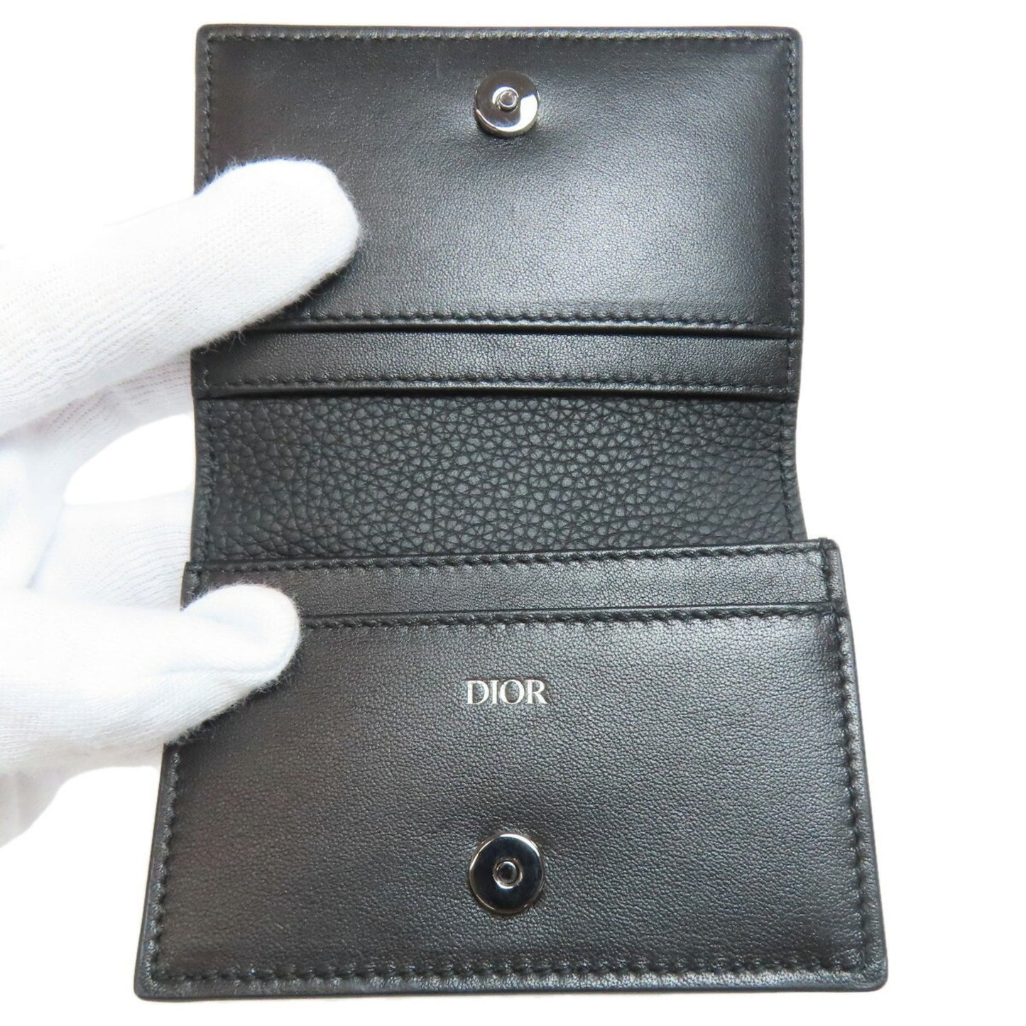 Dior CD Black Leather Wallet Accessories