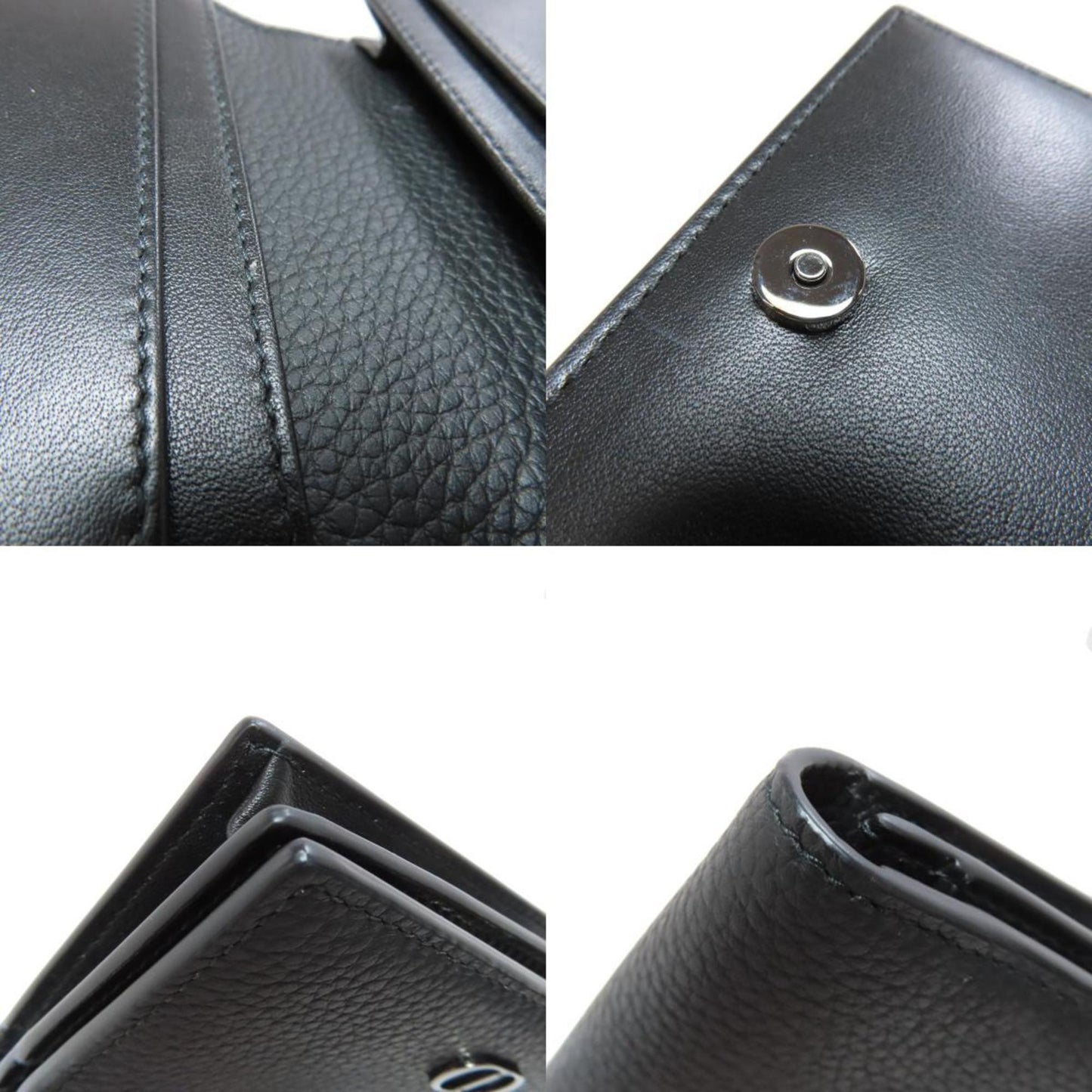 Dior CD Black Leather Wallet Accessories