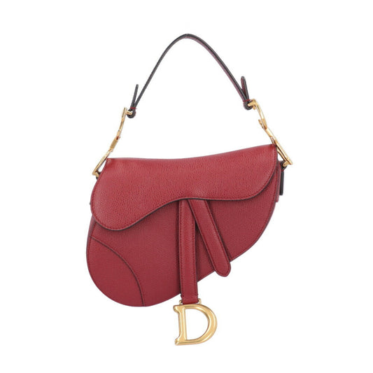 Dior Saddle Red Leather Hand Bag