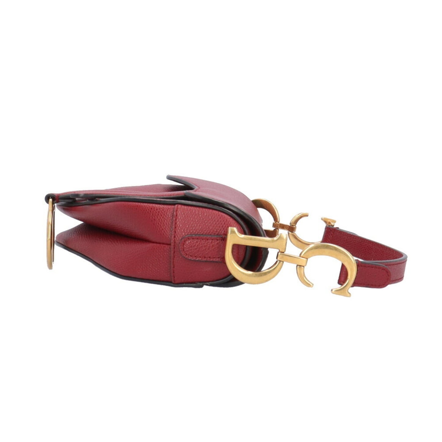 Dior Saddle Red Leather Hand Bag