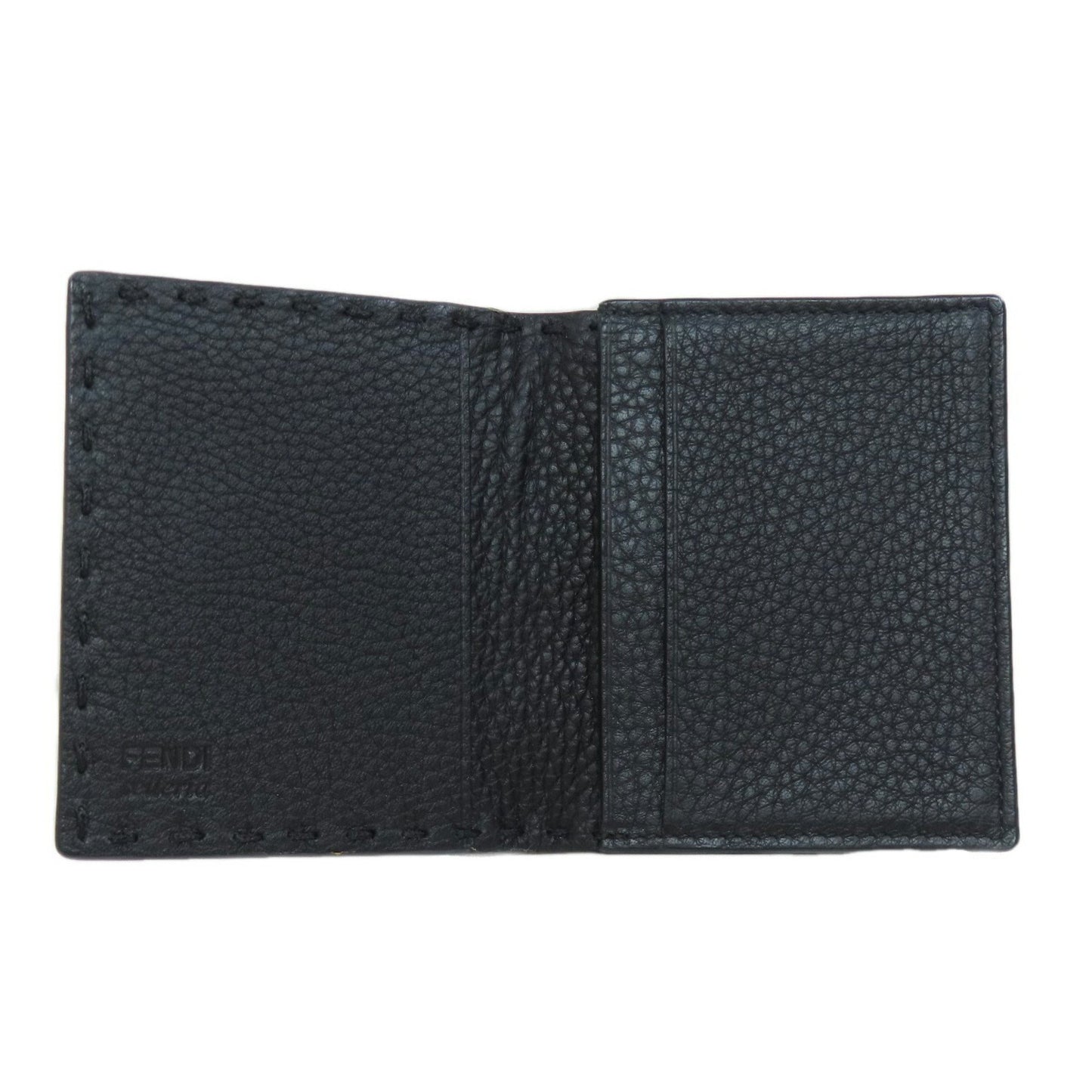 Fendi Selleria Black Leather Wallet Accessories