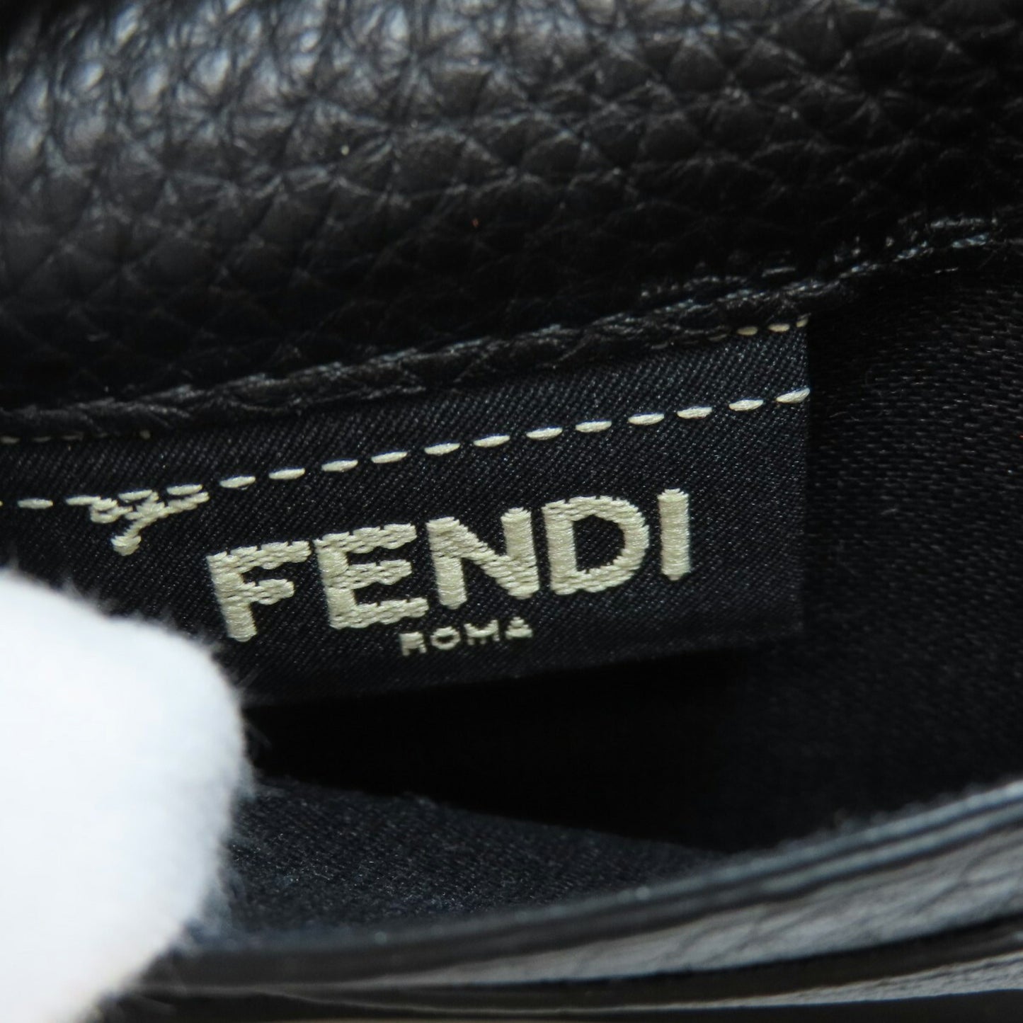 Fendi Selleria Black Leather Wallet Accessories