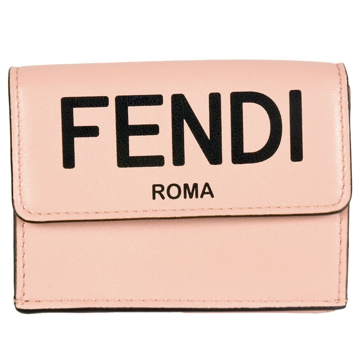 Fendi Micro Trifold Wallet Pink Leather Wallet Accessories