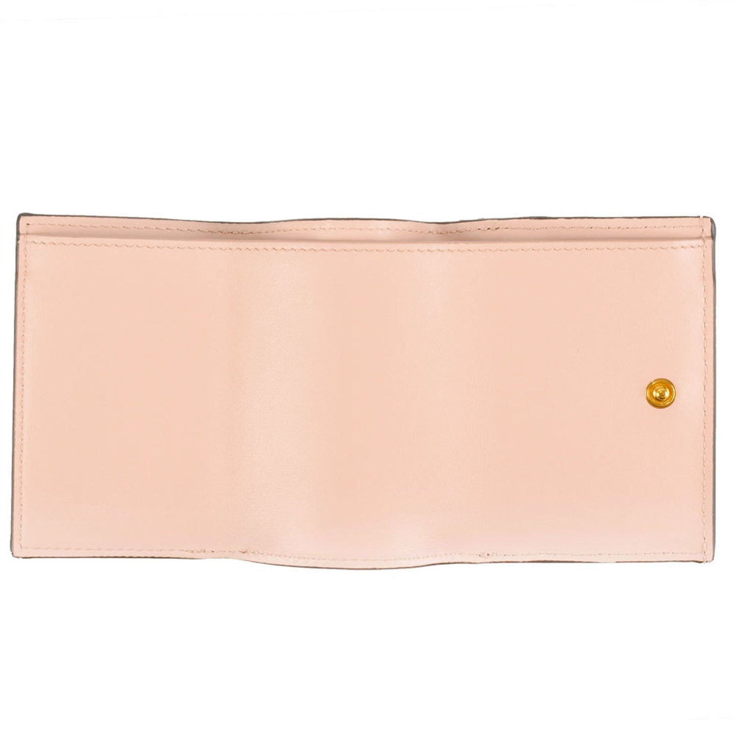 Fendi Micro Trifold Wallet Pink Leather Wallet Accessories