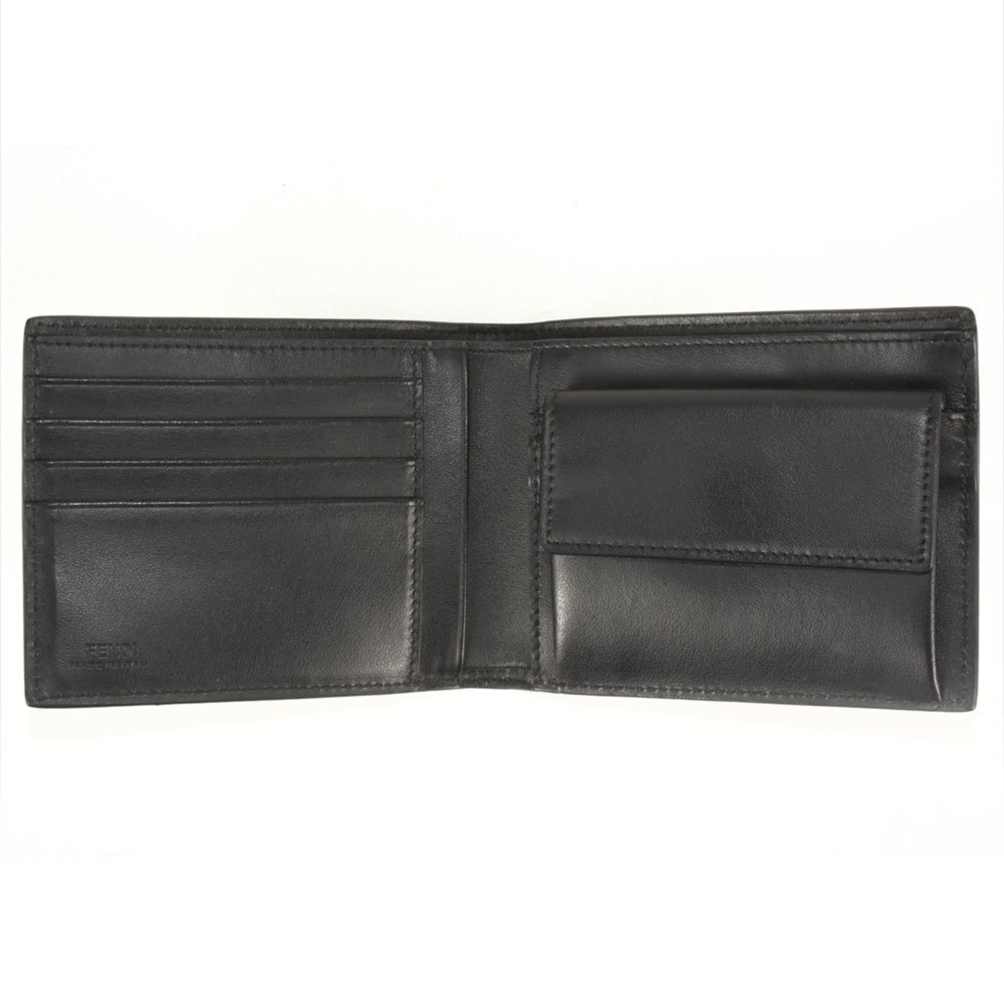 Fendi Black Leather Wallet Accessories