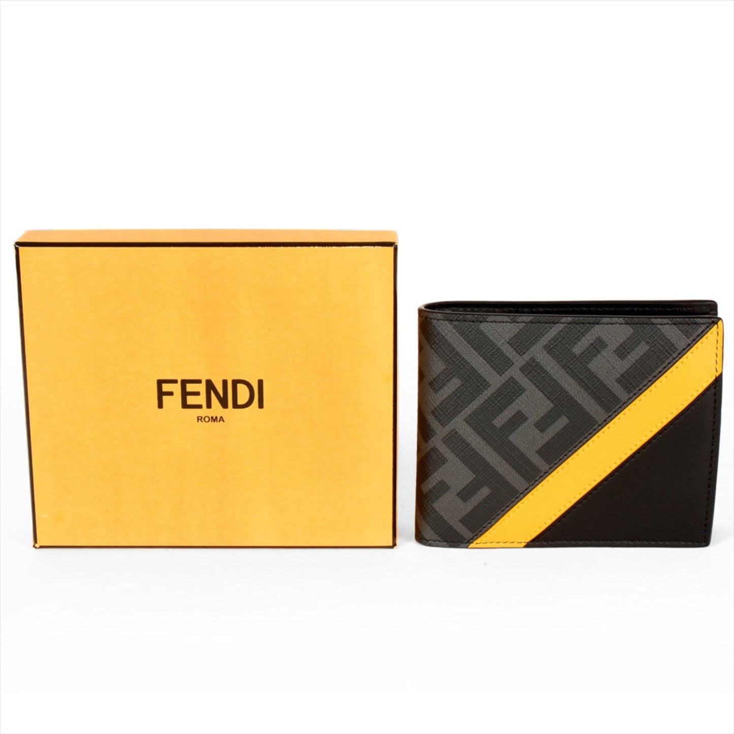 Fendi Black Leather Wallet Accessories