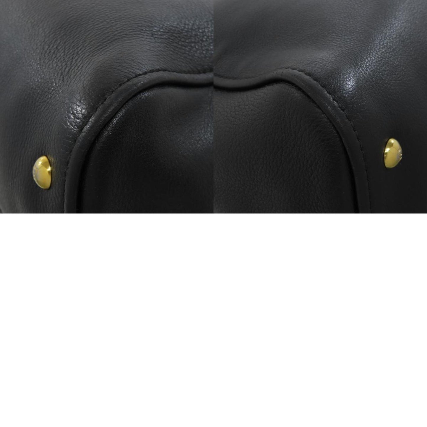 Fendi Chameleon Black Leather Tote Bag