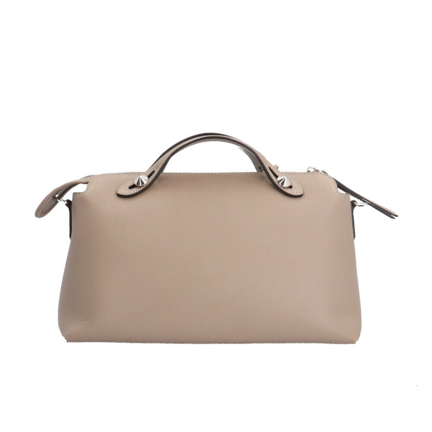 Fendi By The Way Beige Leather Hand Bag