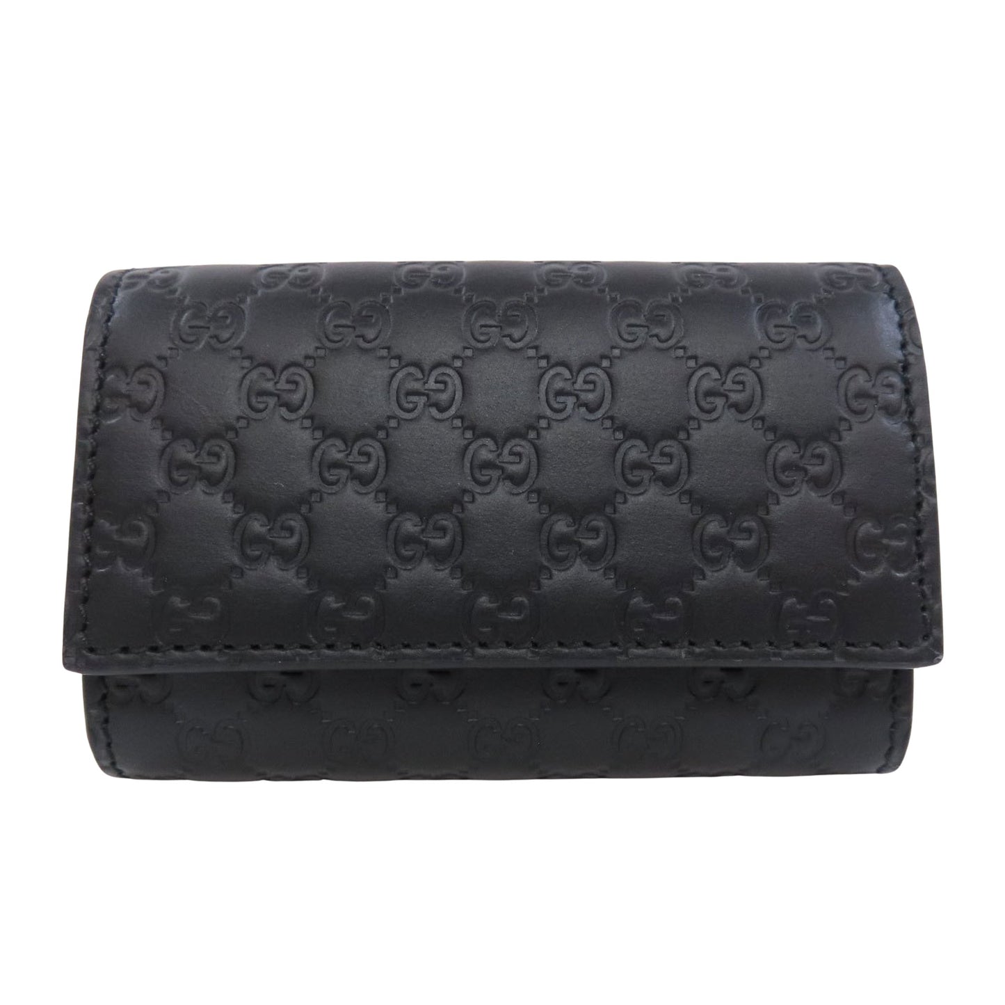 Gucci Key case Black Leather Wallet Accessories