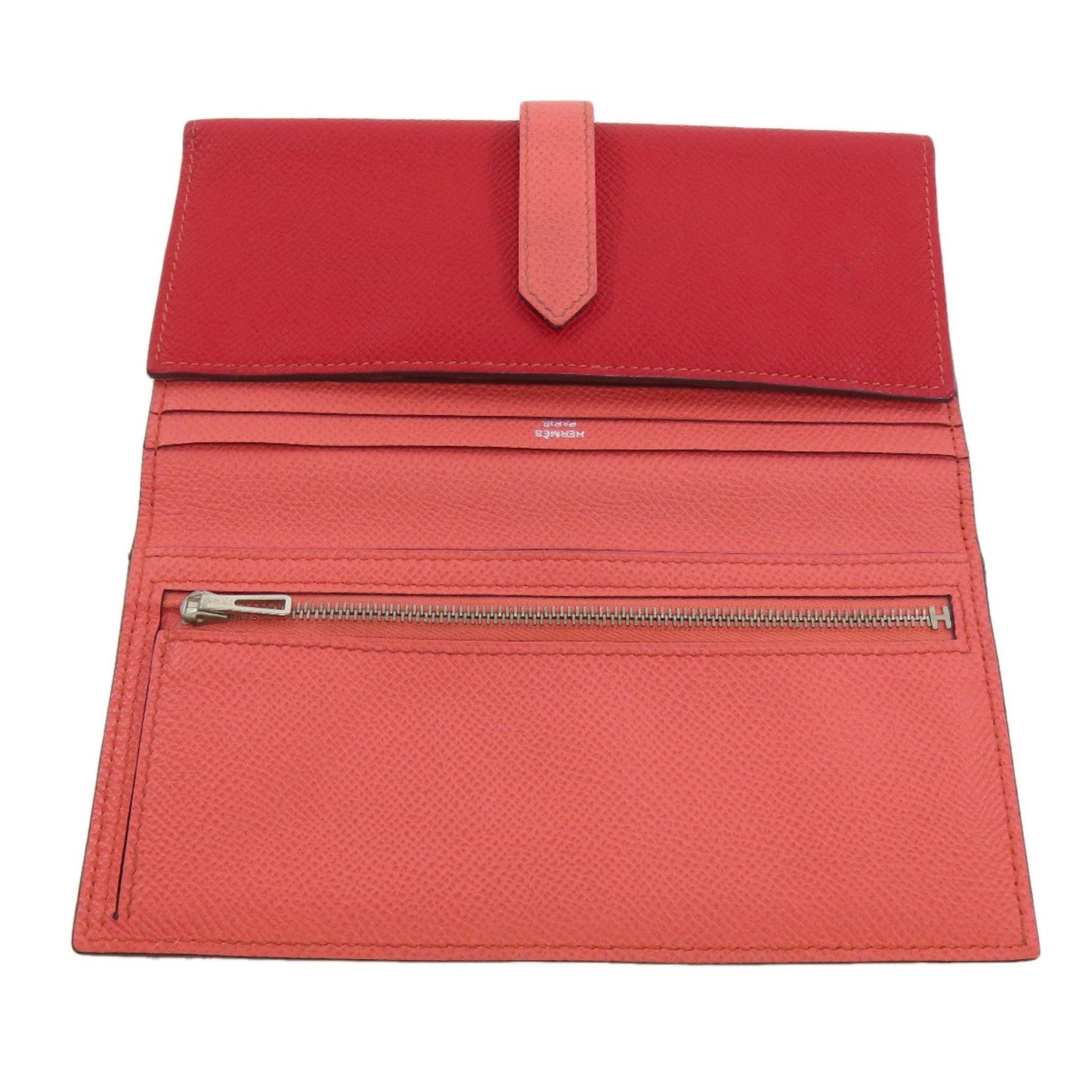 Hermès Béarn Red Leather Wallet Accessories