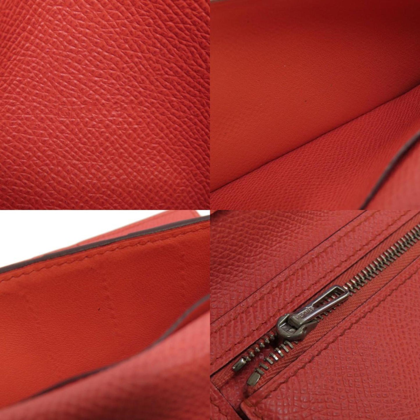 Hermès Béarn Red Leather Wallet Accessories