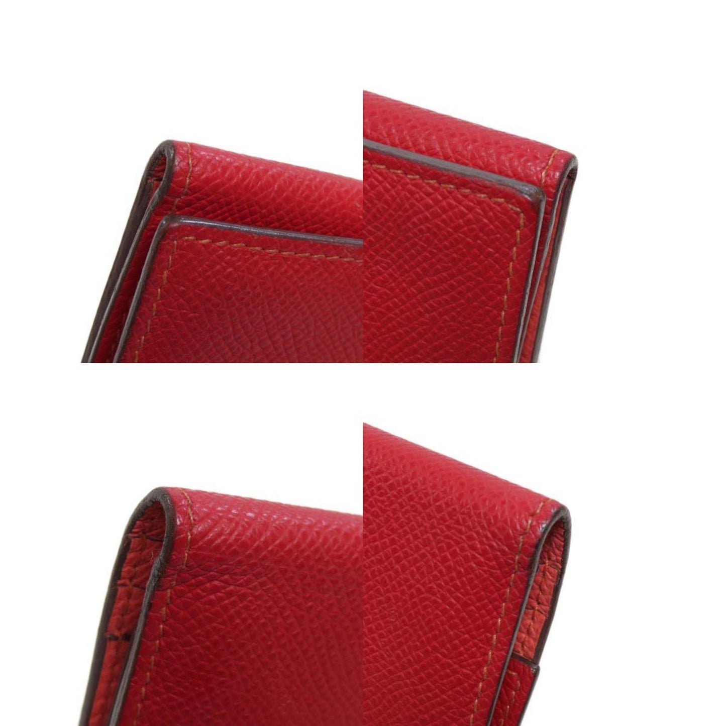 Hermès Béarn Red Leather Wallet Accessories