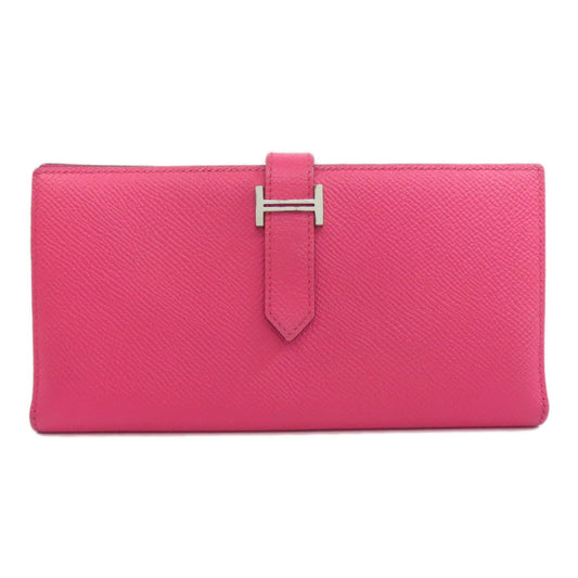 Hermès Béarn Pink Leather Wallet Accessories