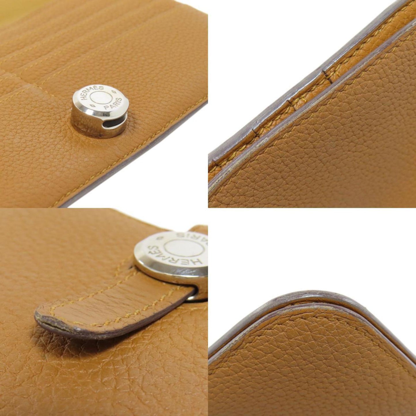 Hermès Dogon Brown Leather Wallet Accessories