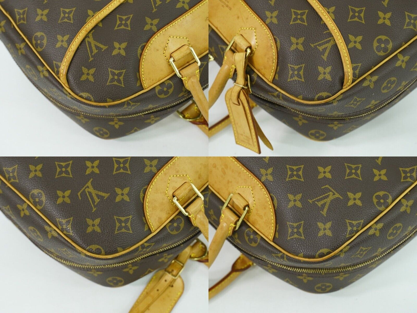 Louis Vuitton Deauville Brown Canvas Hand Bag