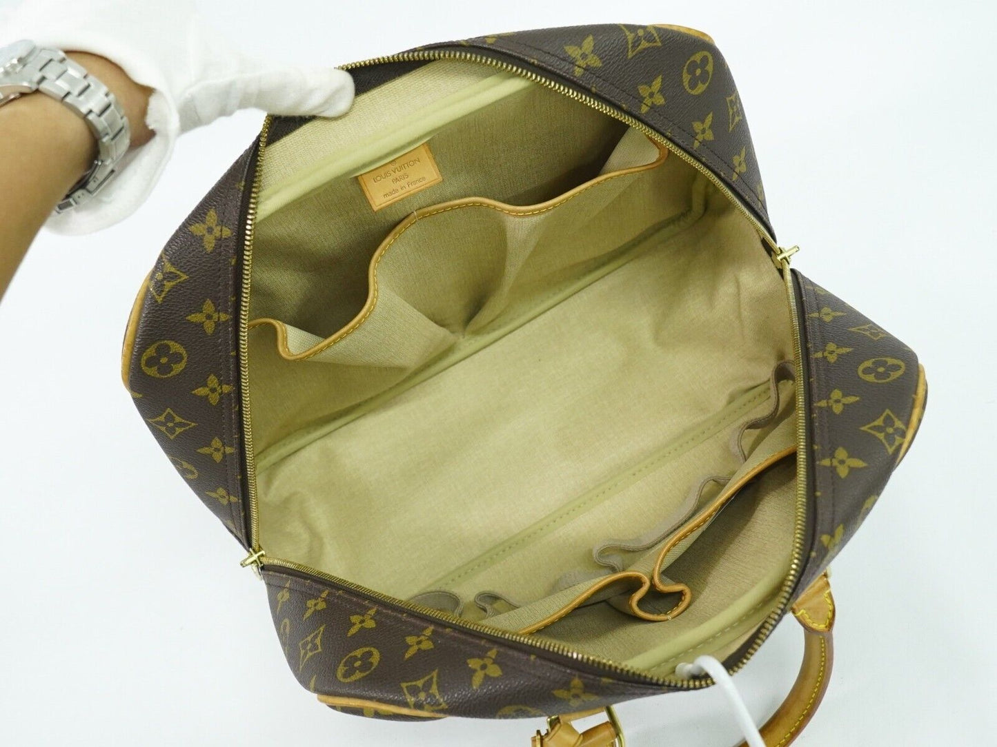 Louis Vuitton Deauville Brown Canvas Hand Bag