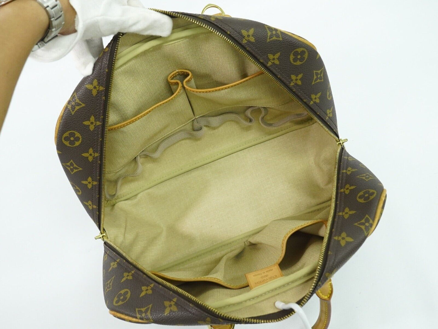 Louis Vuitton Deauville Brown Canvas Hand Bag