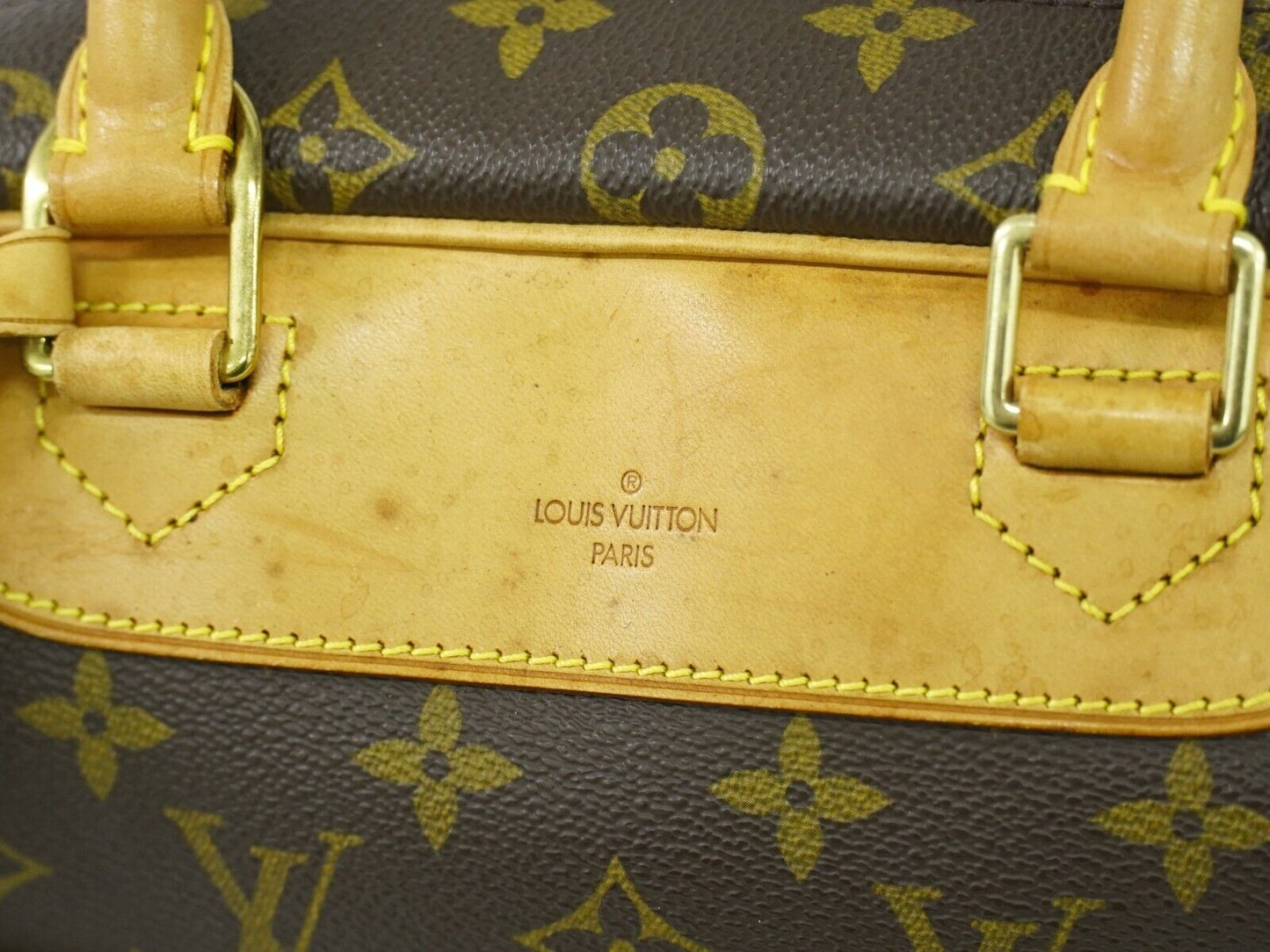 Louis Vuitton Deauville Brown Canvas Hand Bag