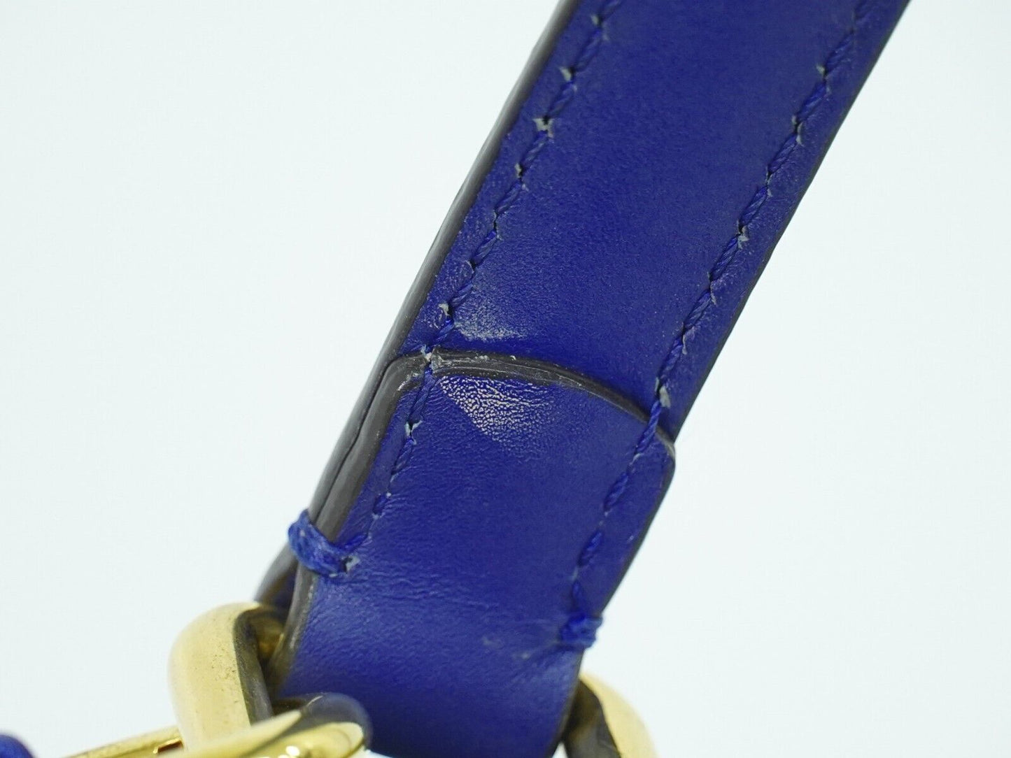 Fendi Peekaboo Blue Leather Hand Bag