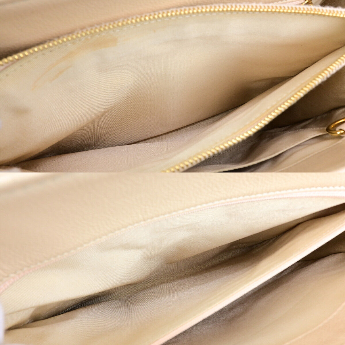 Chanel Shopping Beige Leather Tote Bag