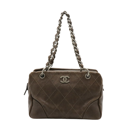 Chanel Brown Leather Shoulder Bag