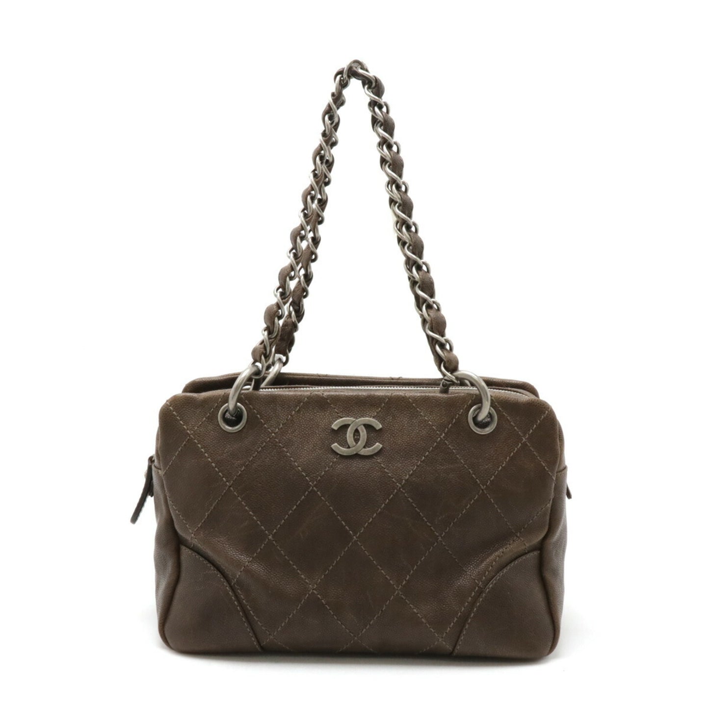 Chanel Brown Leather Shoulder Bag