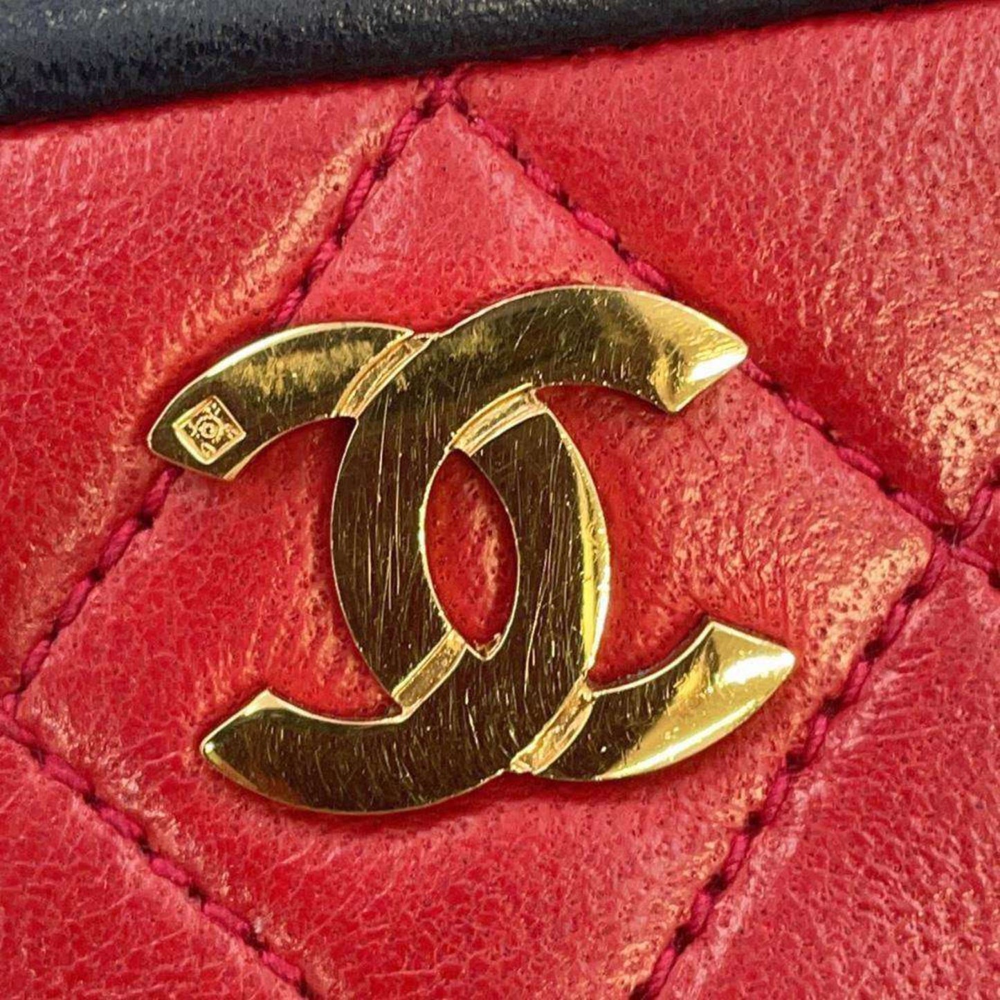 Chanel Cabas Red Leather Tote Bag