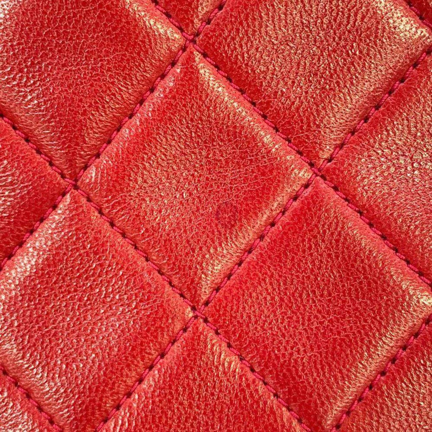 Chanel Cabas Red Leather Tote Bag